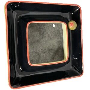 Bella Casa‎ by Ganz Ceramic Square Snack Bowl Olive Accent Dish